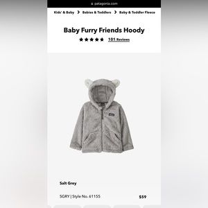 Patagonia furry friend hoody